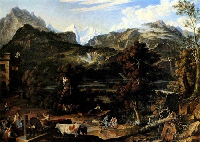 Joseph Anton Koch The Upland near Bern China oil painting art